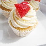 Strawberries and cream cupcakes