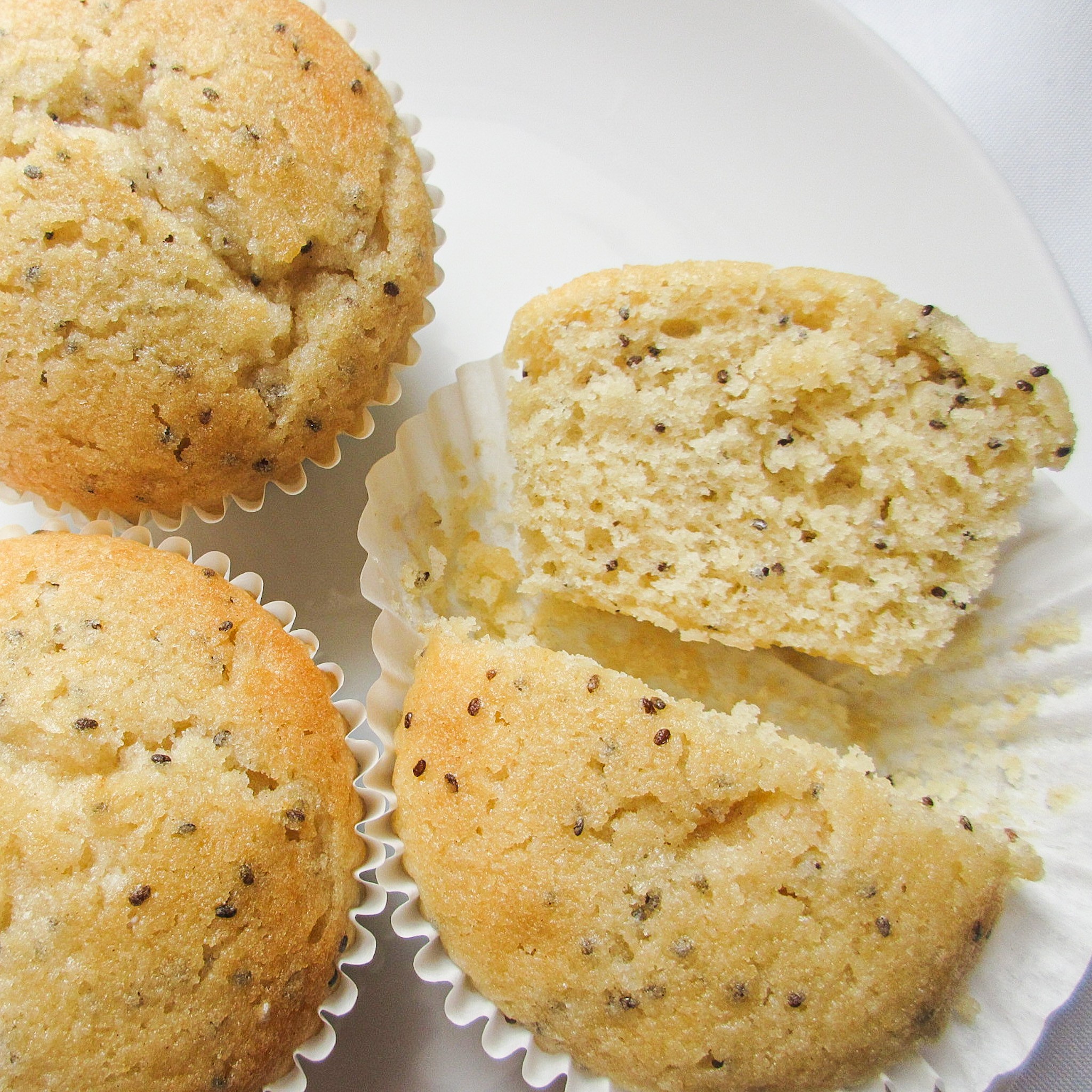 lemon and chia seed muffins