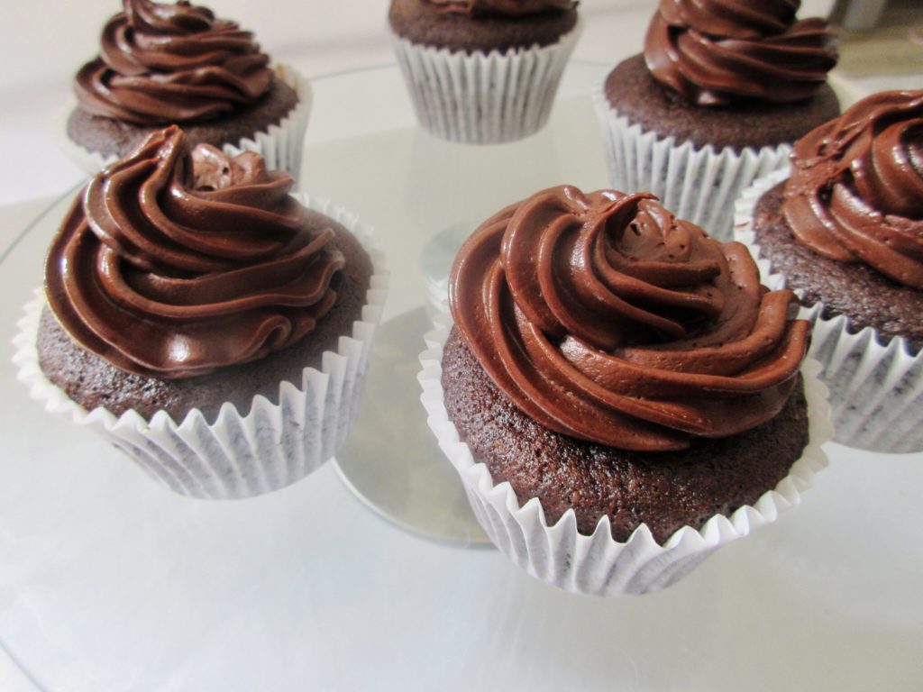 Double chocolate cupcakes with whipped ganache frosting - Bakewellmail