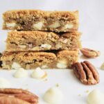 Pecan white choc blondies