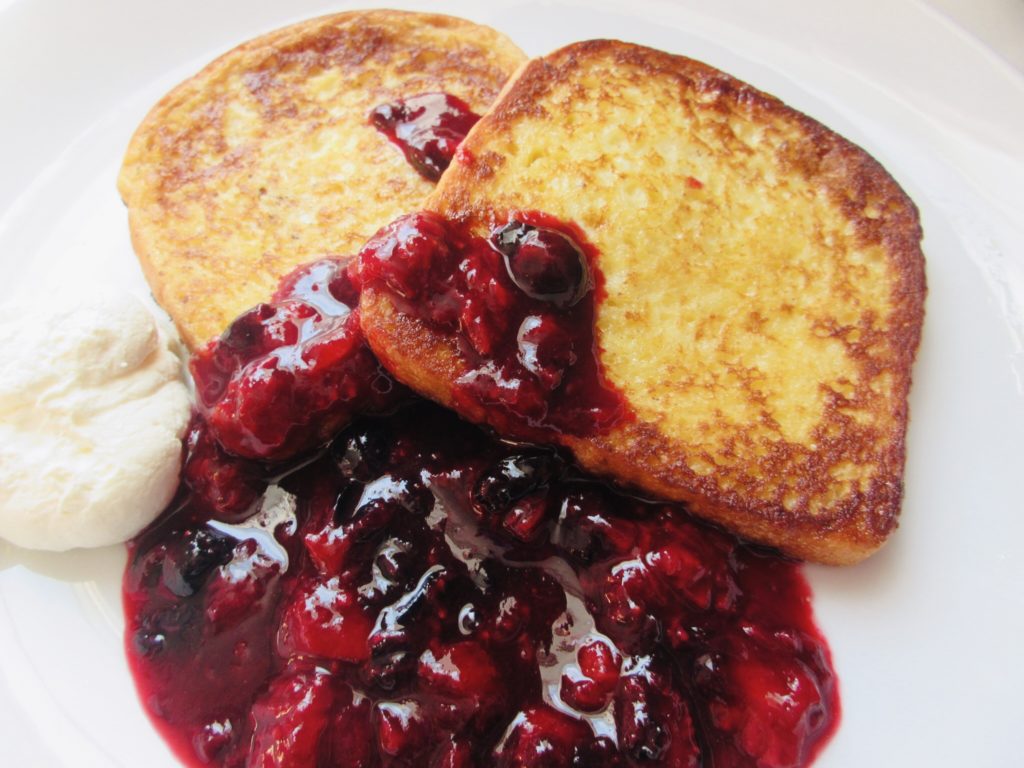 French Toast with Berry Compote