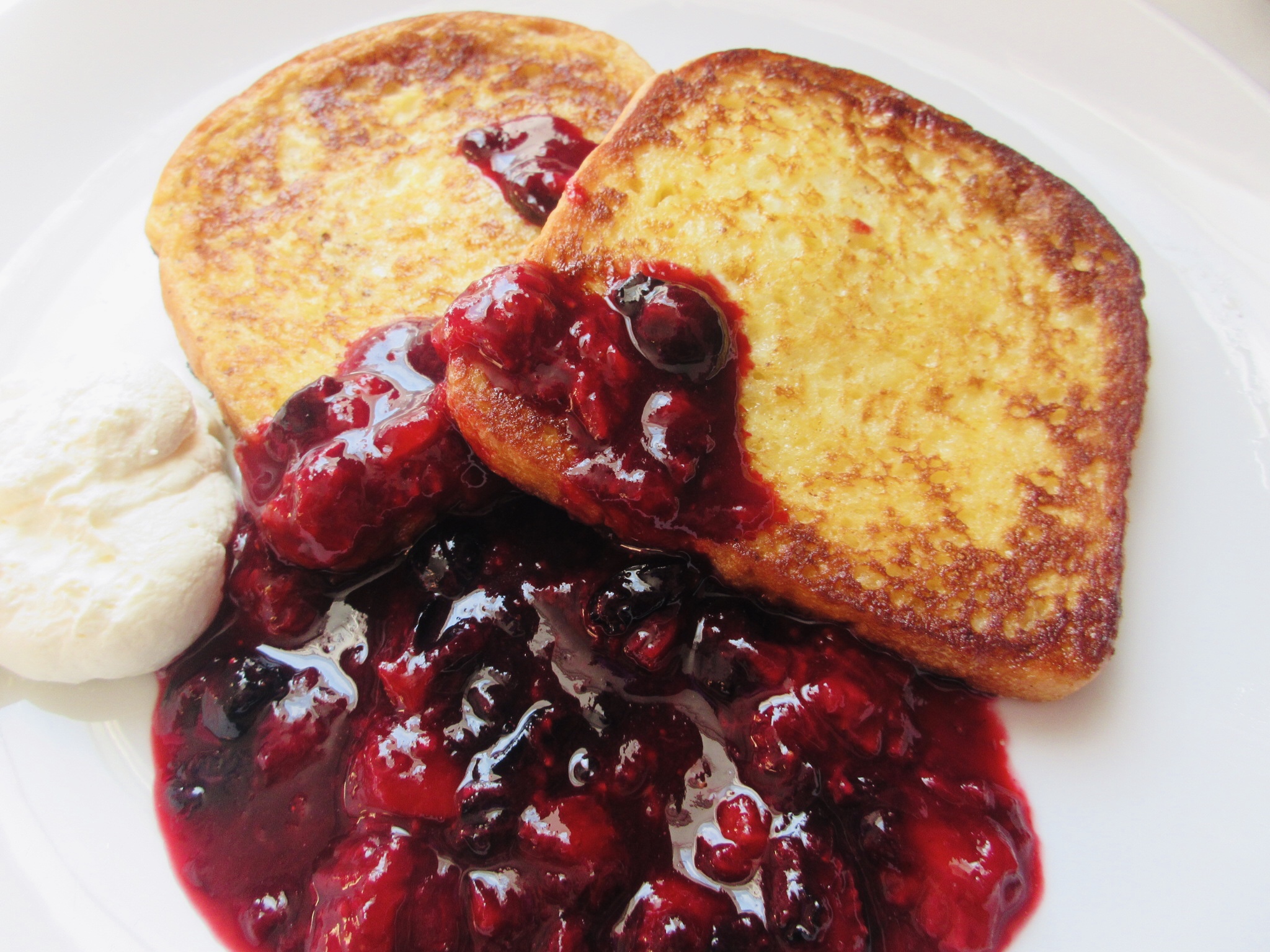 French Toast with Berry Compote Andrea's Dainty Kitchen