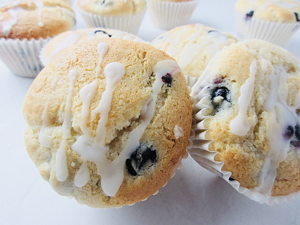 Blueberry Lemon and Yoghurt Muffins