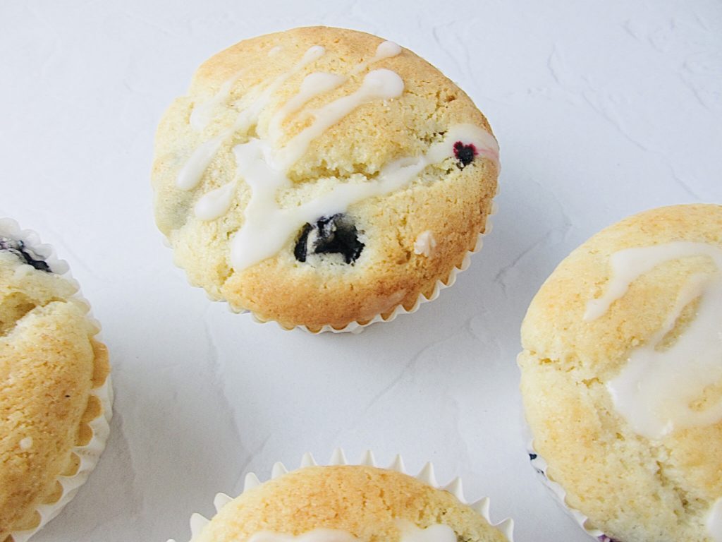 Blueberry Lemon and Yoghurt Muffins