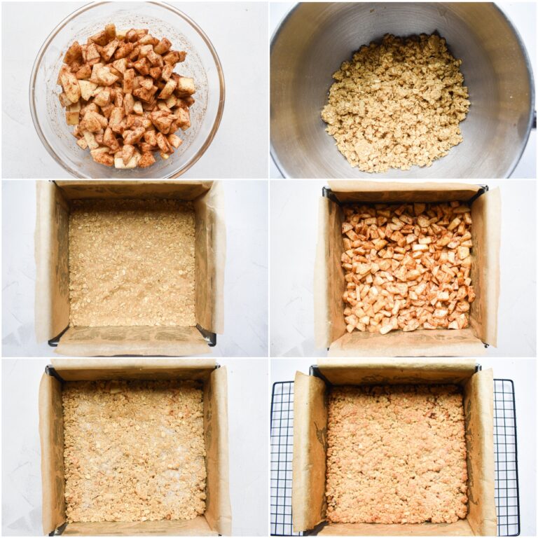 Pink Lady Apple Crumble Bars with Oats Andrea's Dainty Kitchen