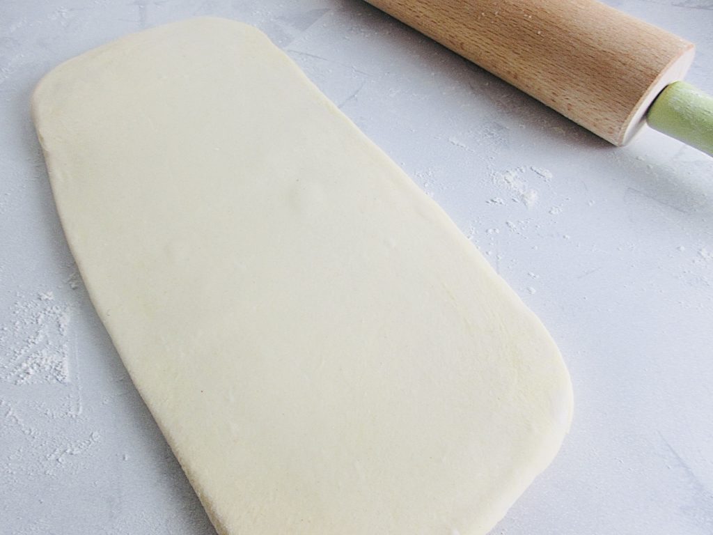 Rolled out puff pastry
