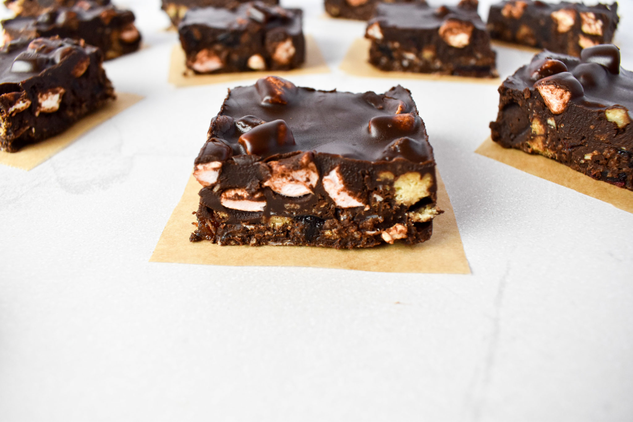 Easy Fruit and Nut Rocky Road Bars Andrea's Dainty Kitchen