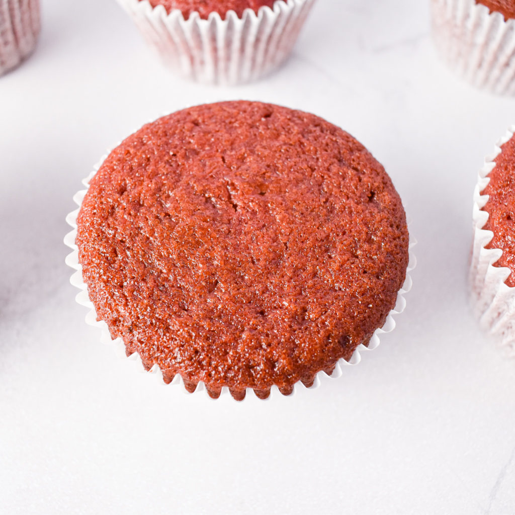 Red Velvet Cupcakes without Frosting