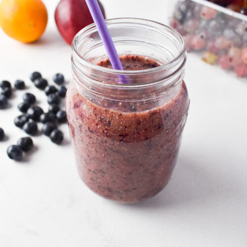 Blueberry grape smoothie