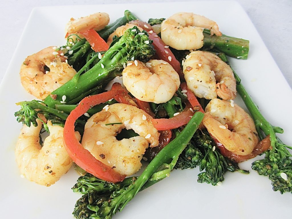 Prawn stir fry