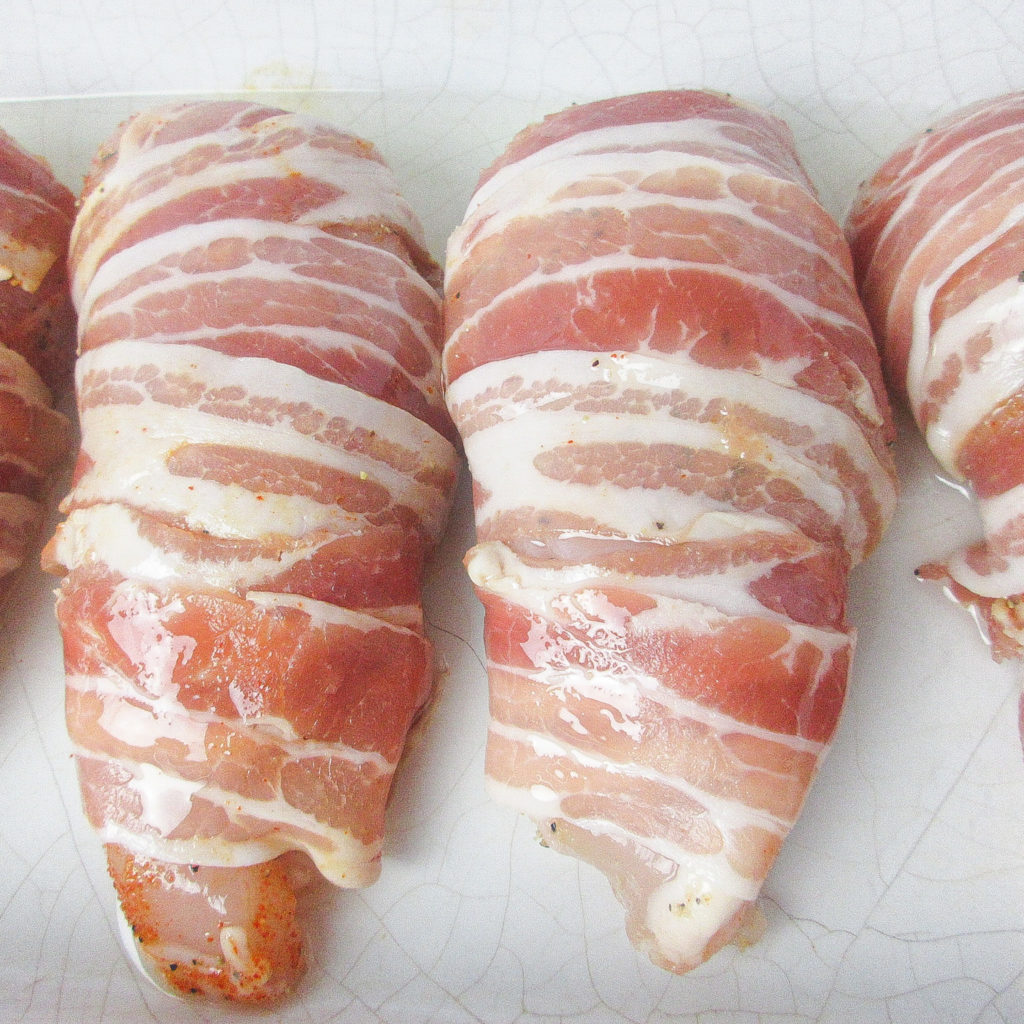 Chicken wrapped in pancetta