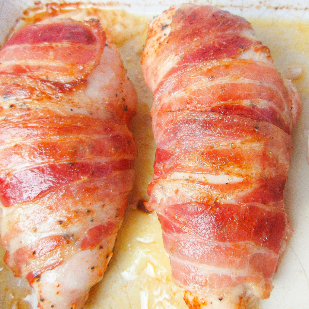 Chicken wrapped in pancetta