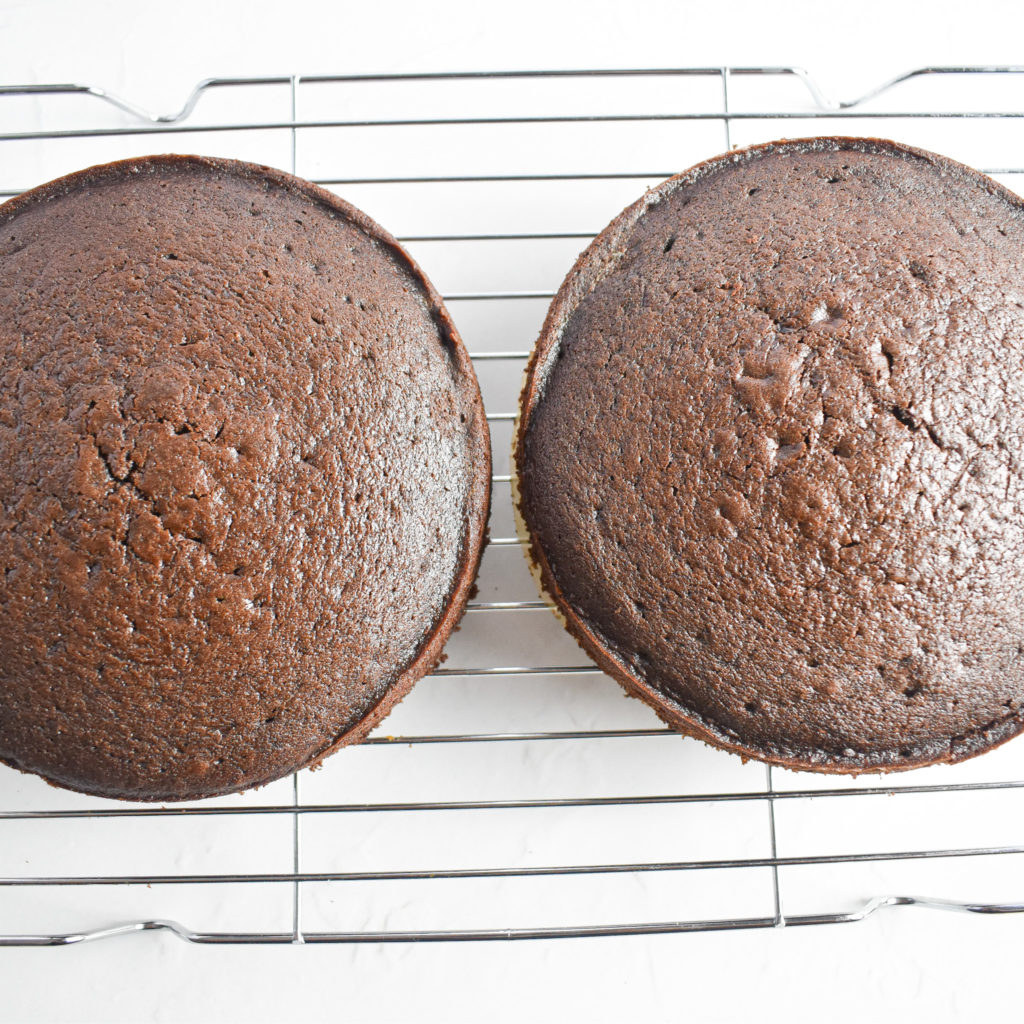 2 chocolate cakes - double chocolate cake 
