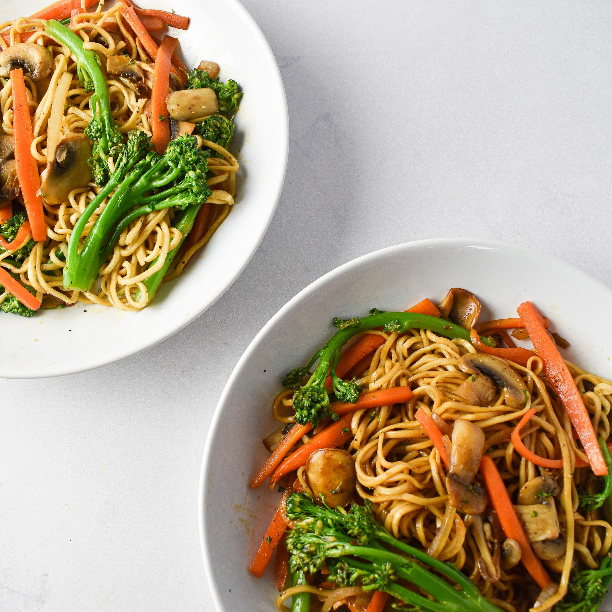 Vegetable Noodle Stir Fry (Vegan Friendly) - Andrea's Dainty Kitchen