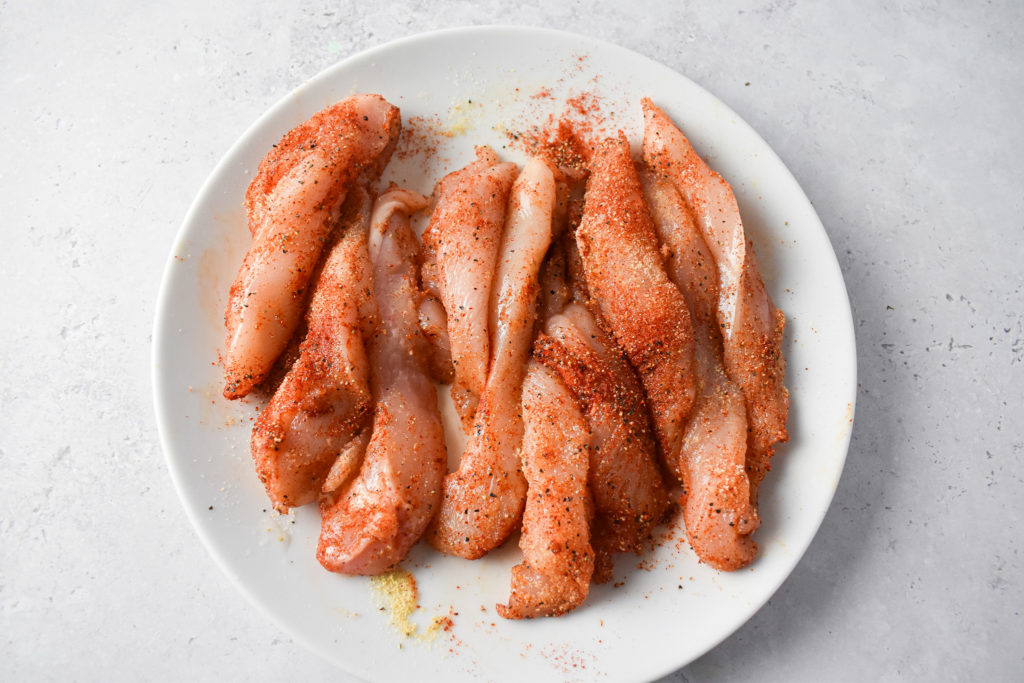 seasoned chicken strips