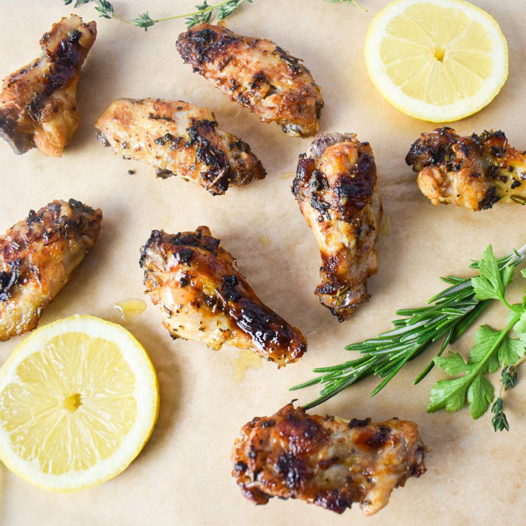 Lemon and Herb Chicken Wings