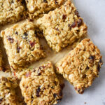 Fruit and nut oat bars