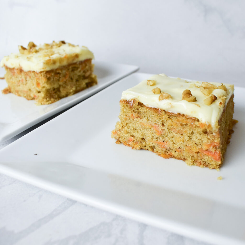 2 servings of Carrot Cake