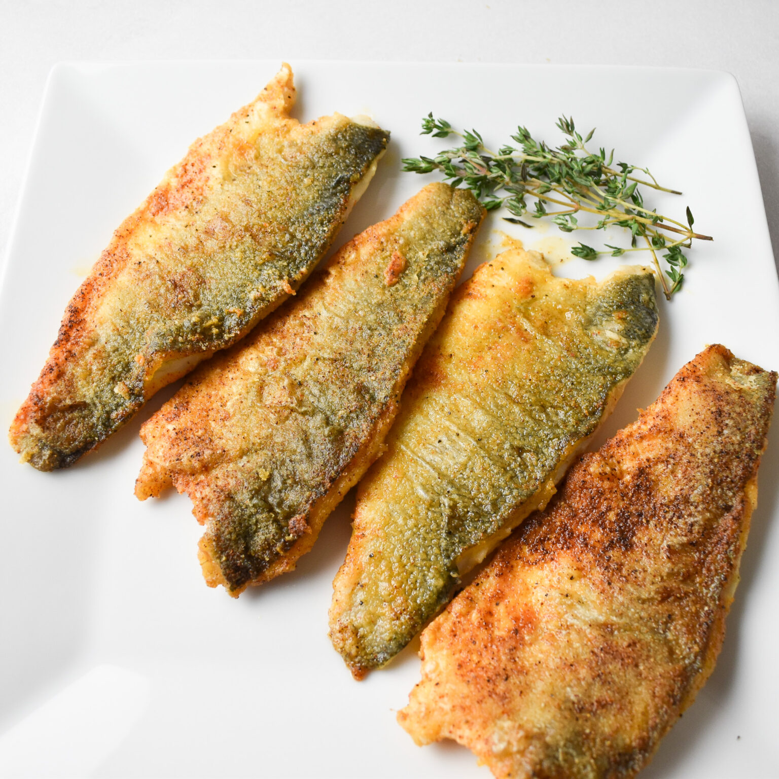 Lightly Dusted PanFried Sea Bass Fillets Andrea's Dainty Kitchen