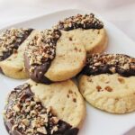 Toffee Shortbread dipped in Chocolate with Pecan Nuts