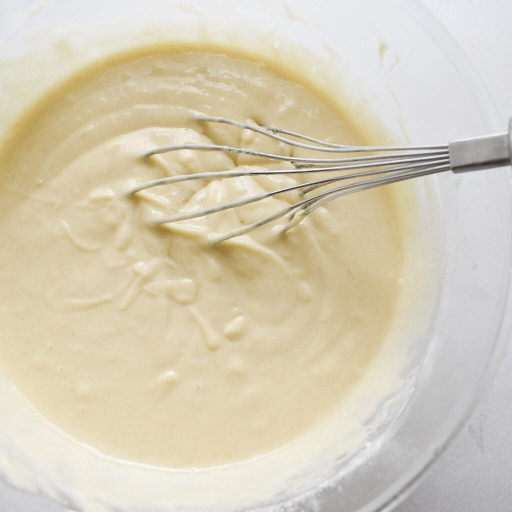 Vanilla cupcake batter.