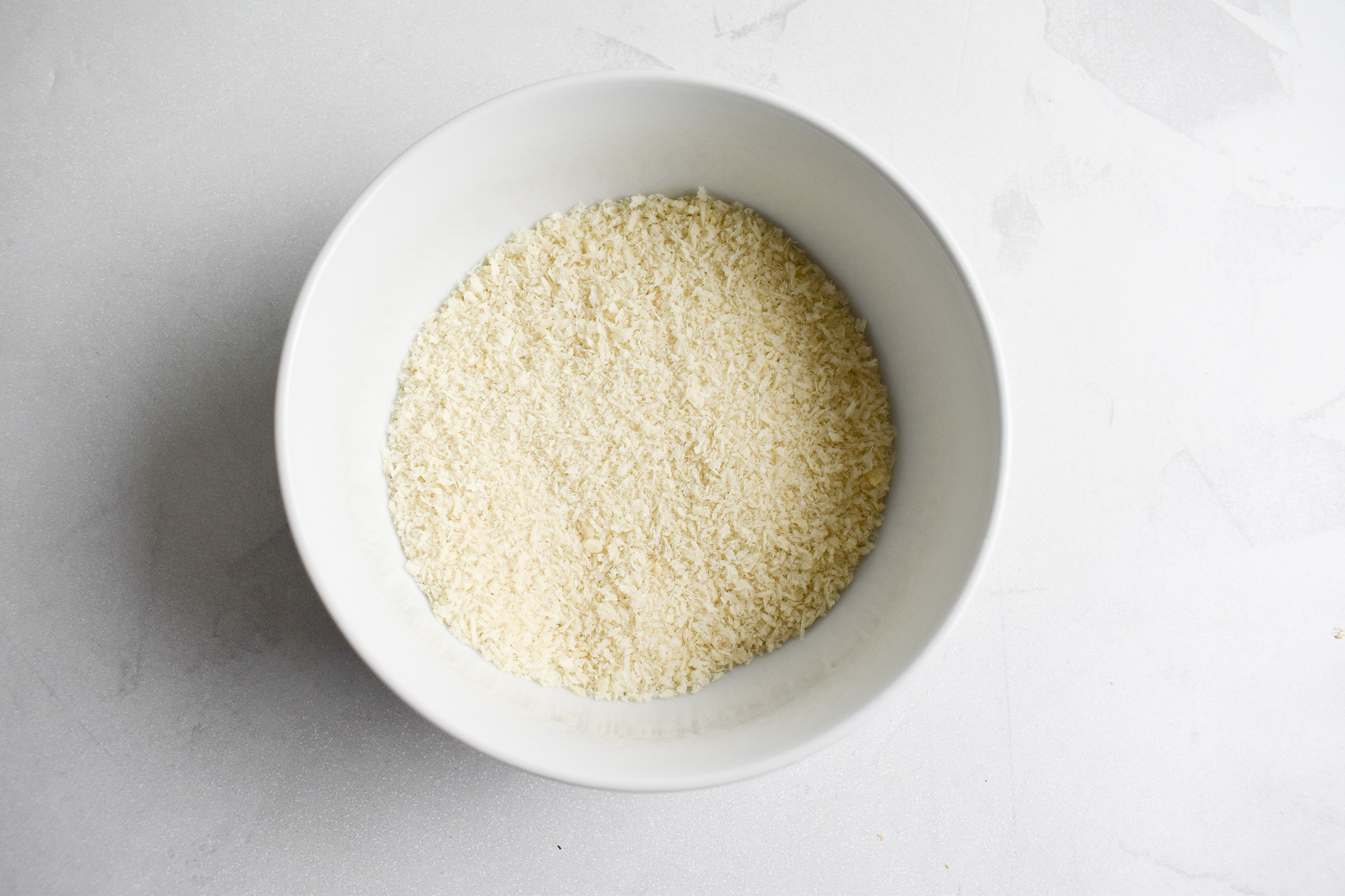 Panko breadcrumbs in bowl.