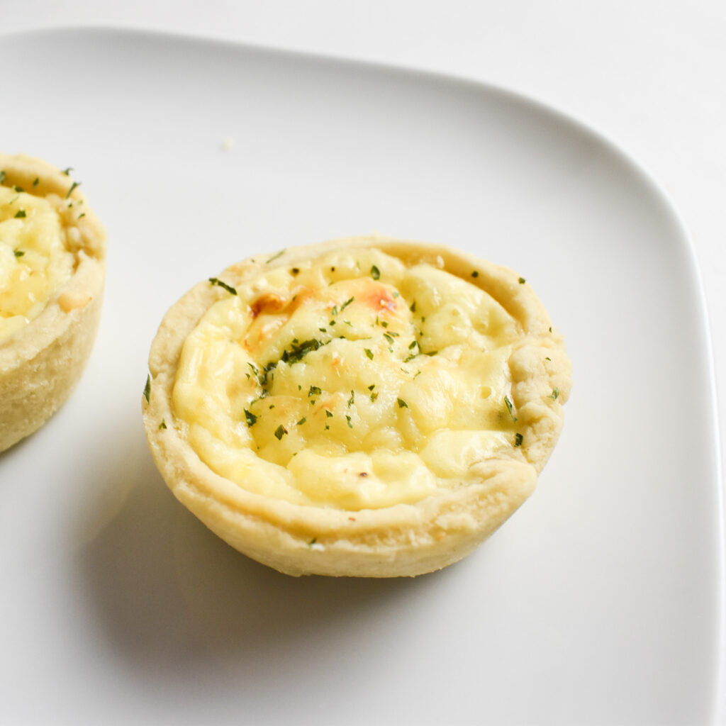Mini Cheese Onion and Bacon Quiches