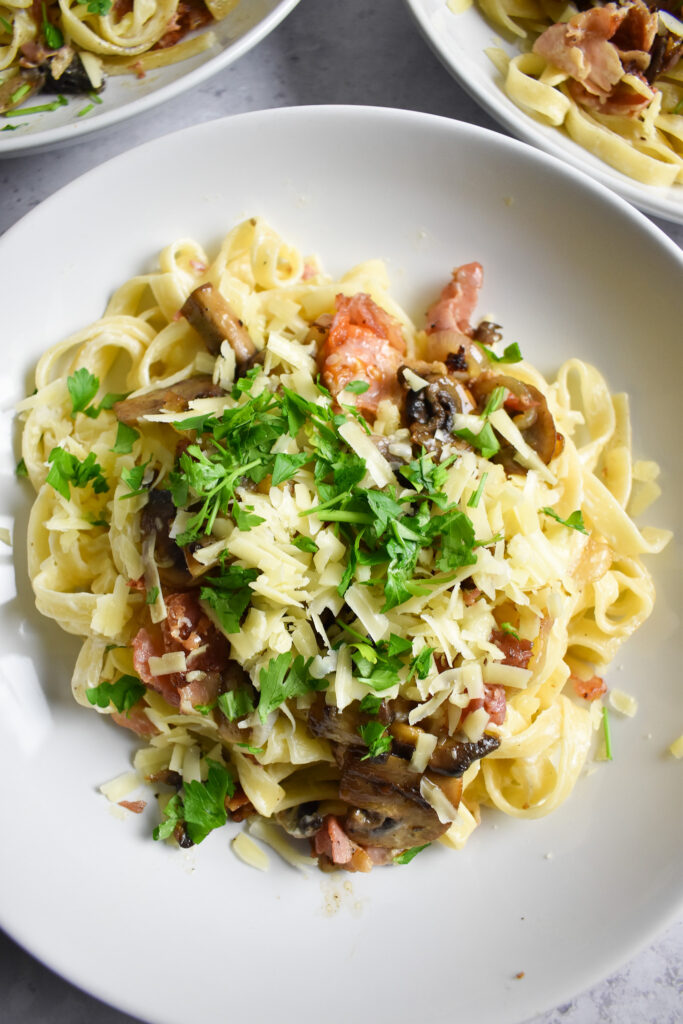 Pancetta & Mushroom Tagliatelle