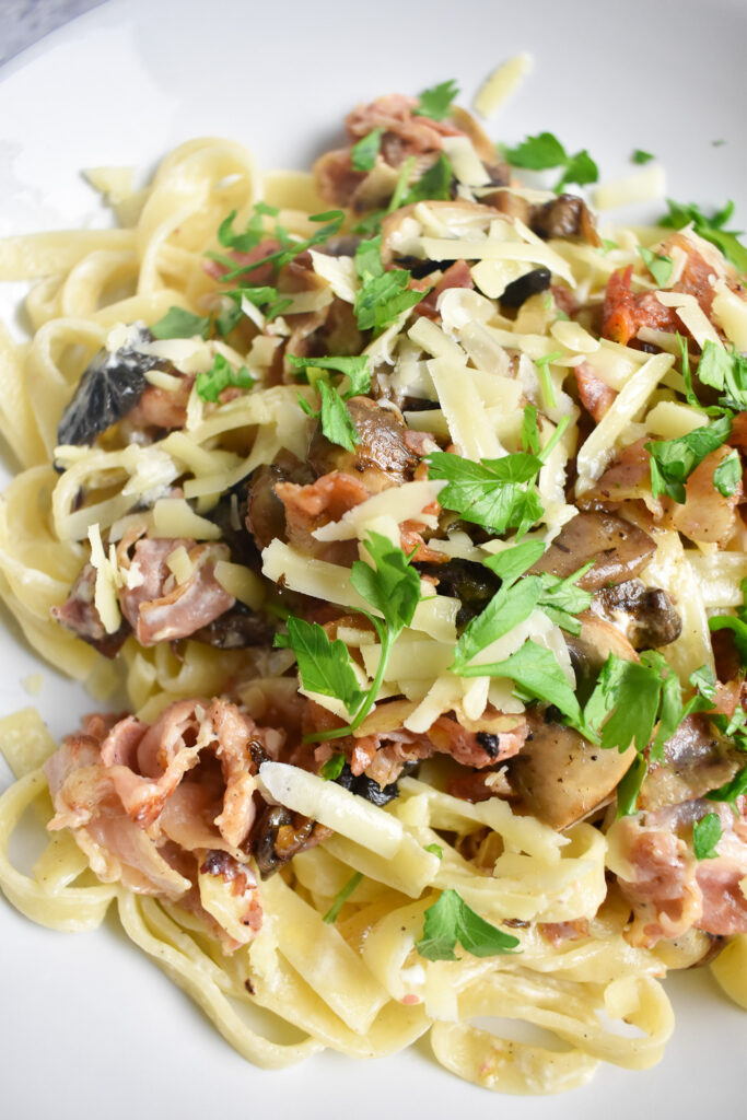 Pancetta & Mushroom Tagliatelle 