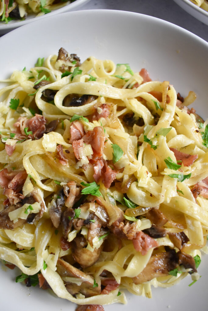 Pancetta & Mushroom Tagliatelle 