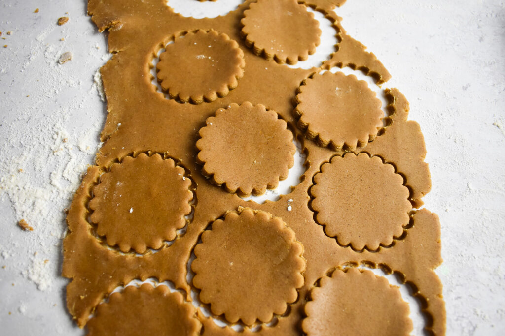 Ginger biscuit dough