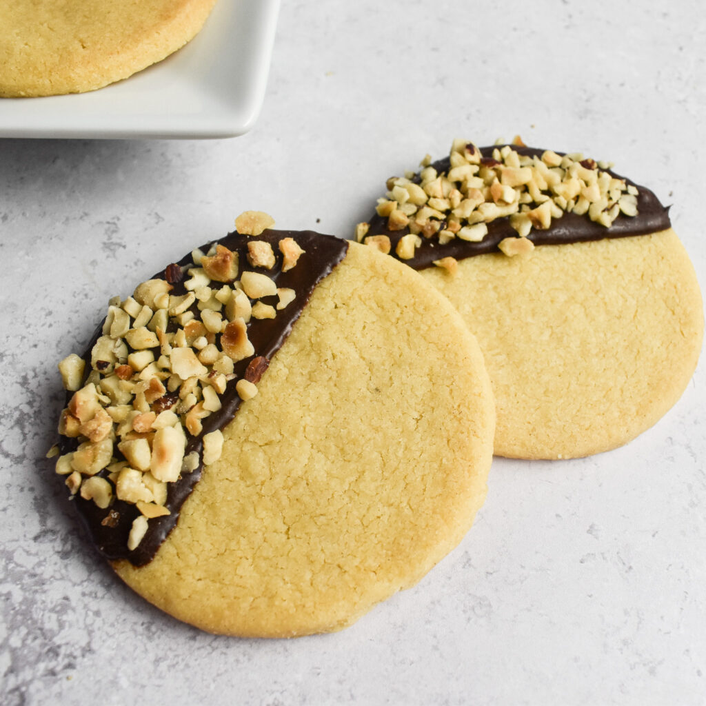 Chocolate hazelnut shortbread