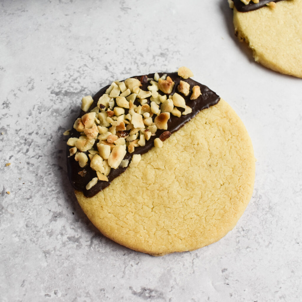 Chocolate hazelnut shortbread