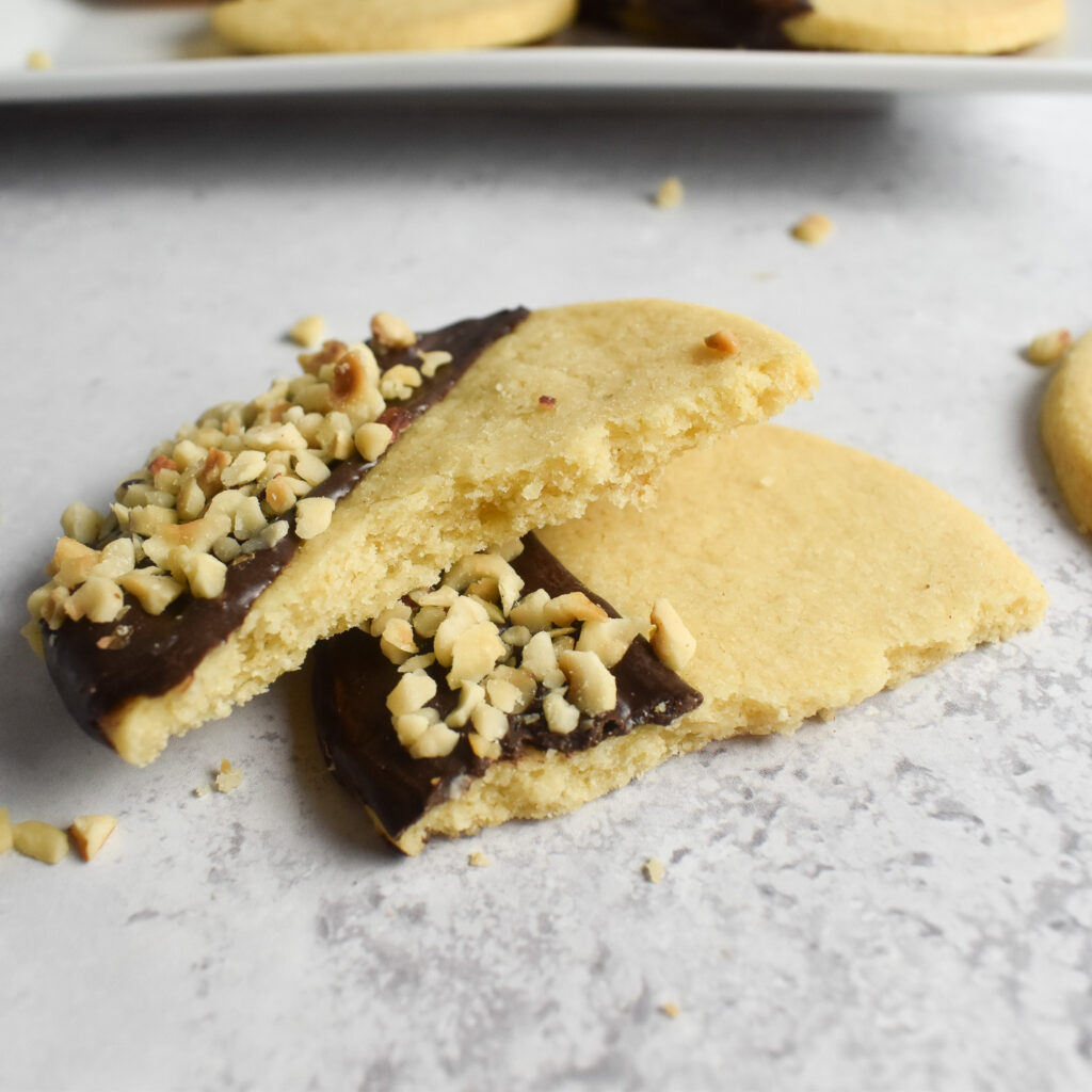 Chocolate hazelnut shortbread