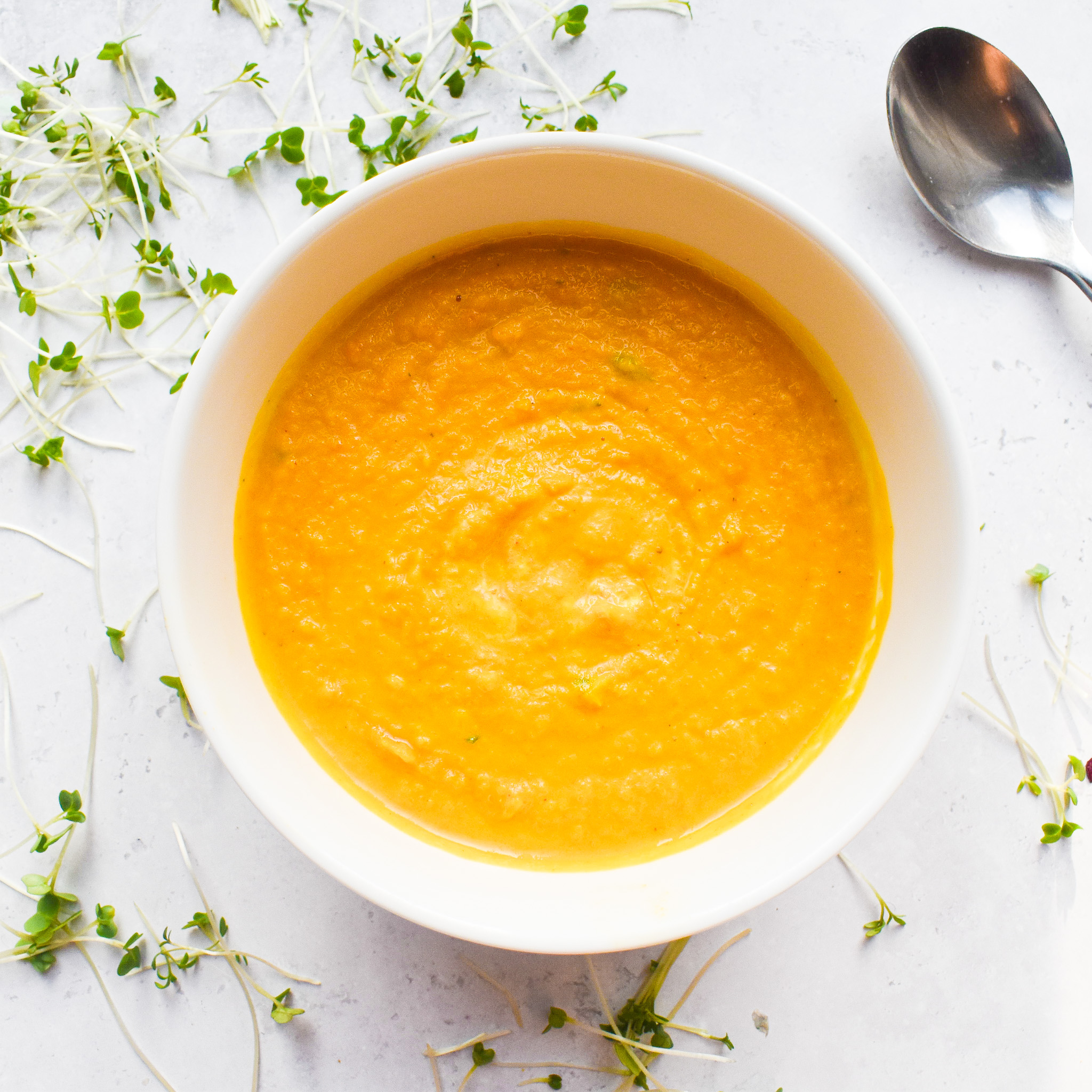 Creamy Roasted Carrot Ginger Soup recipe