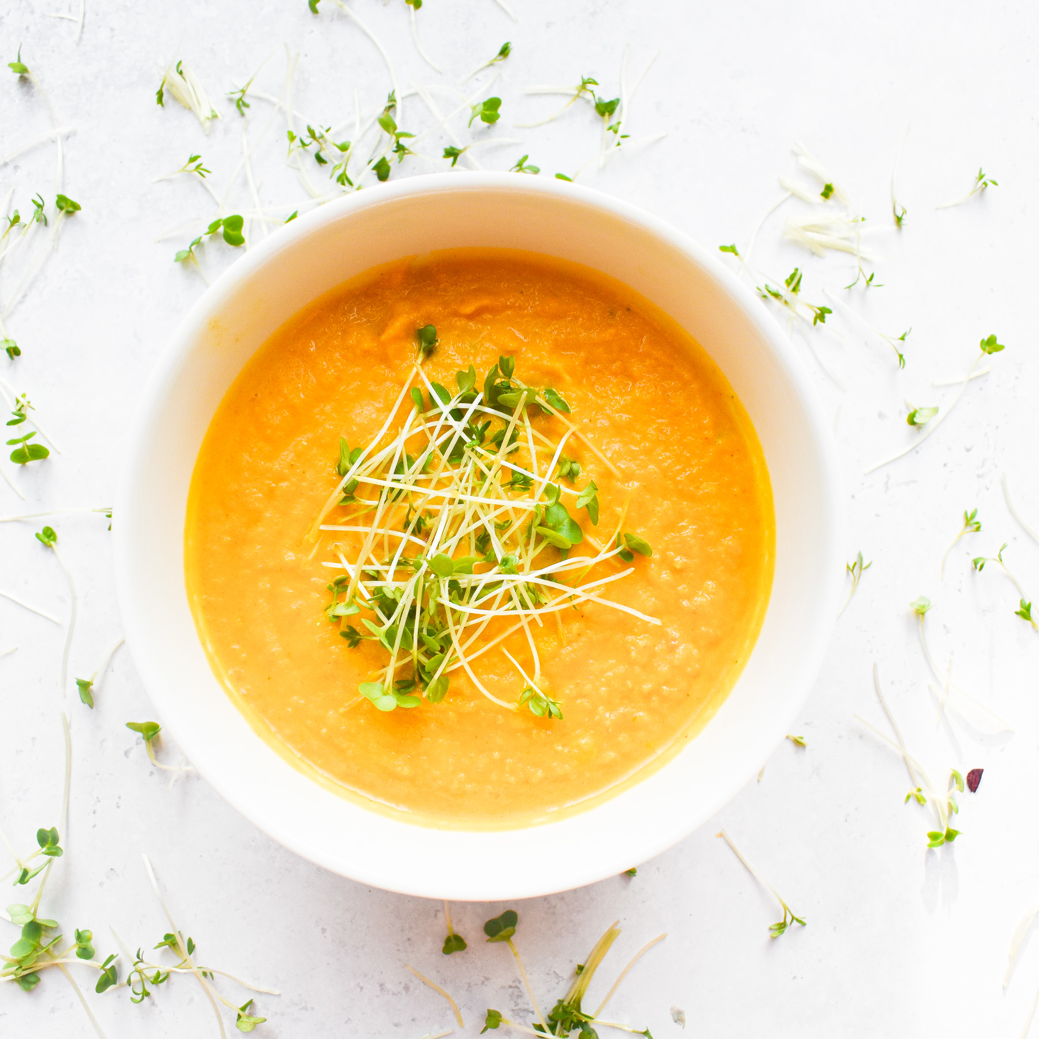 Creamy Roasted Carrot Ginger Soup recipe