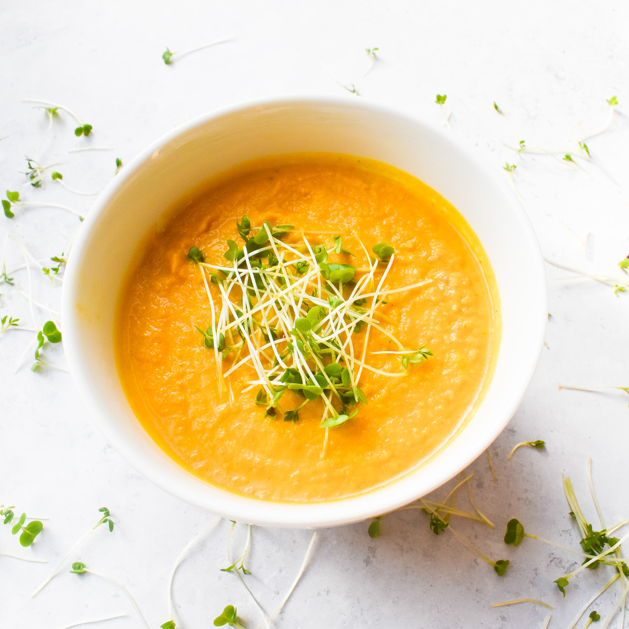 Creamy Roasted Carrot Ginger Soup recipe
