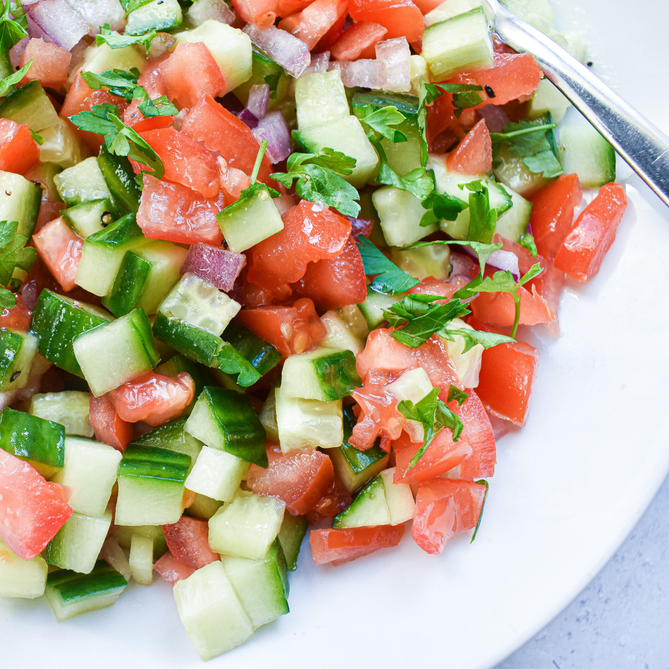 Tomato cucumber salad