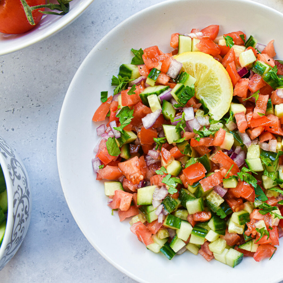 Tomato cucumber salad