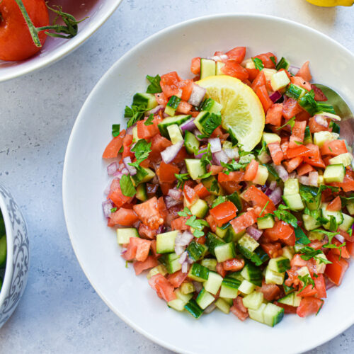 Tomato cucumber salad