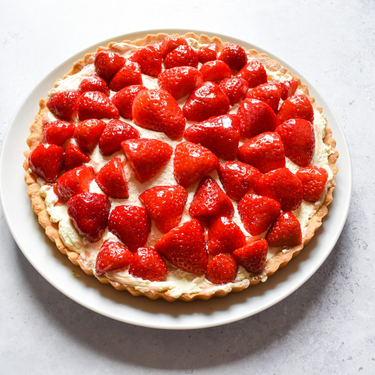 Strawberry cream tart