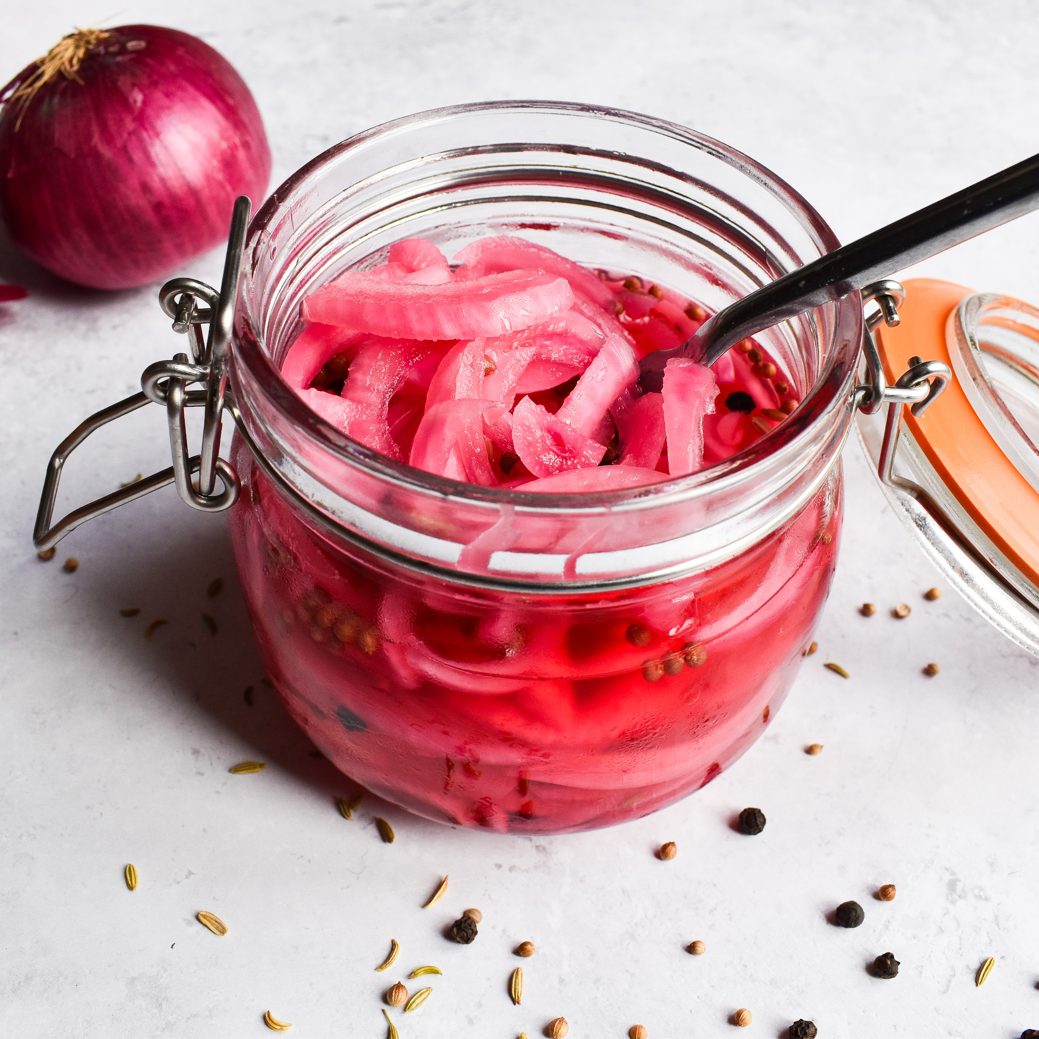 pickled red onion