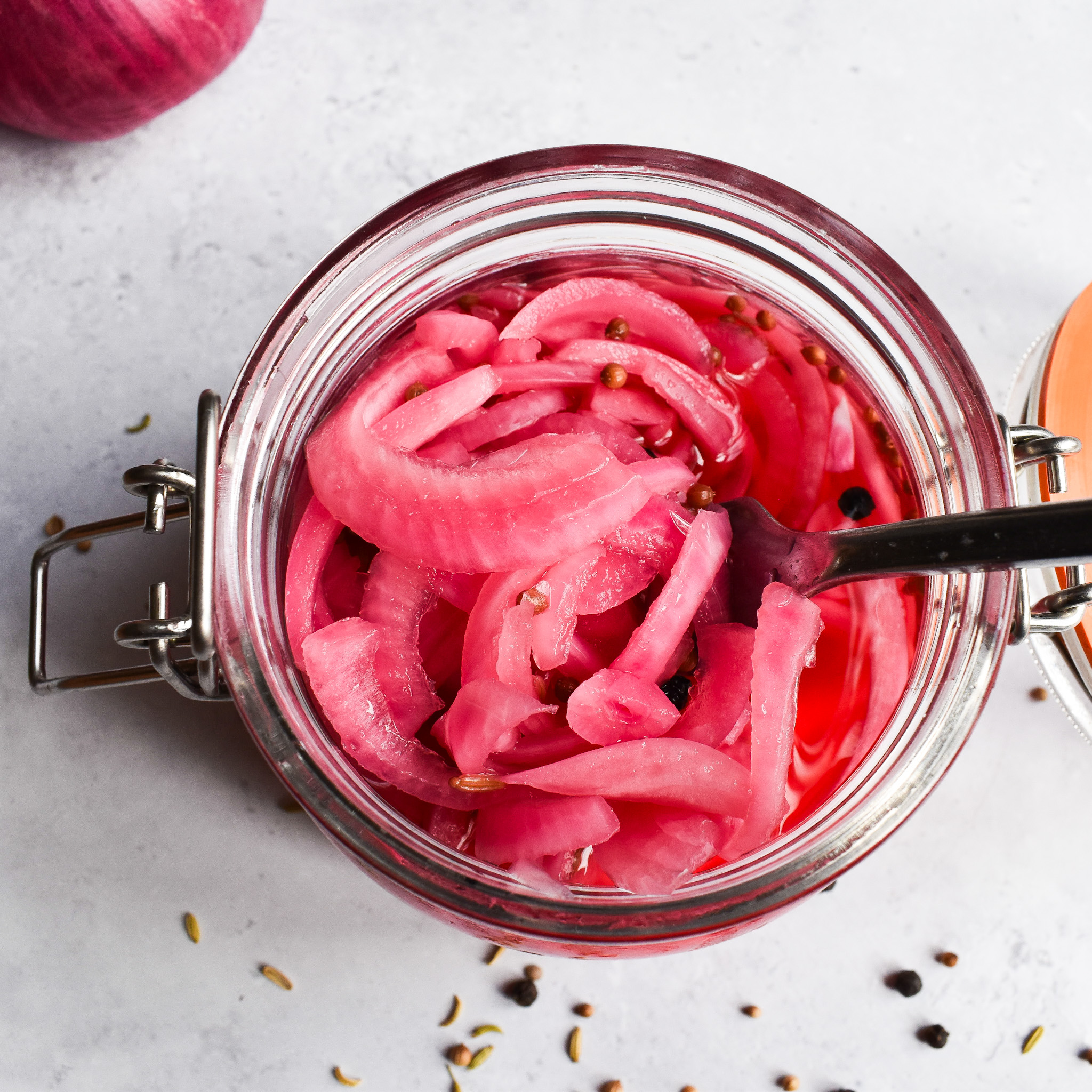 pickled red onion