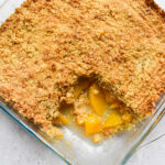 Peach crumble