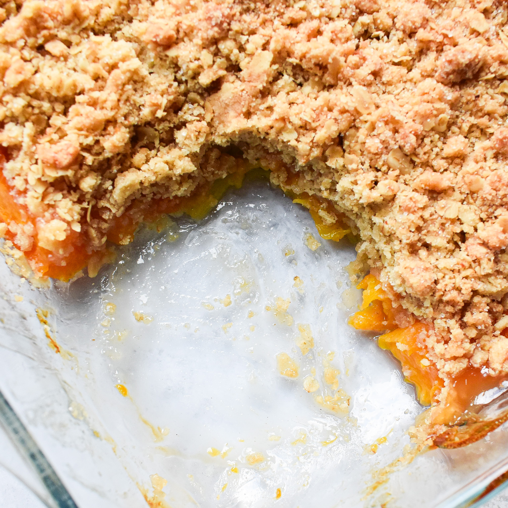 peach crumble
