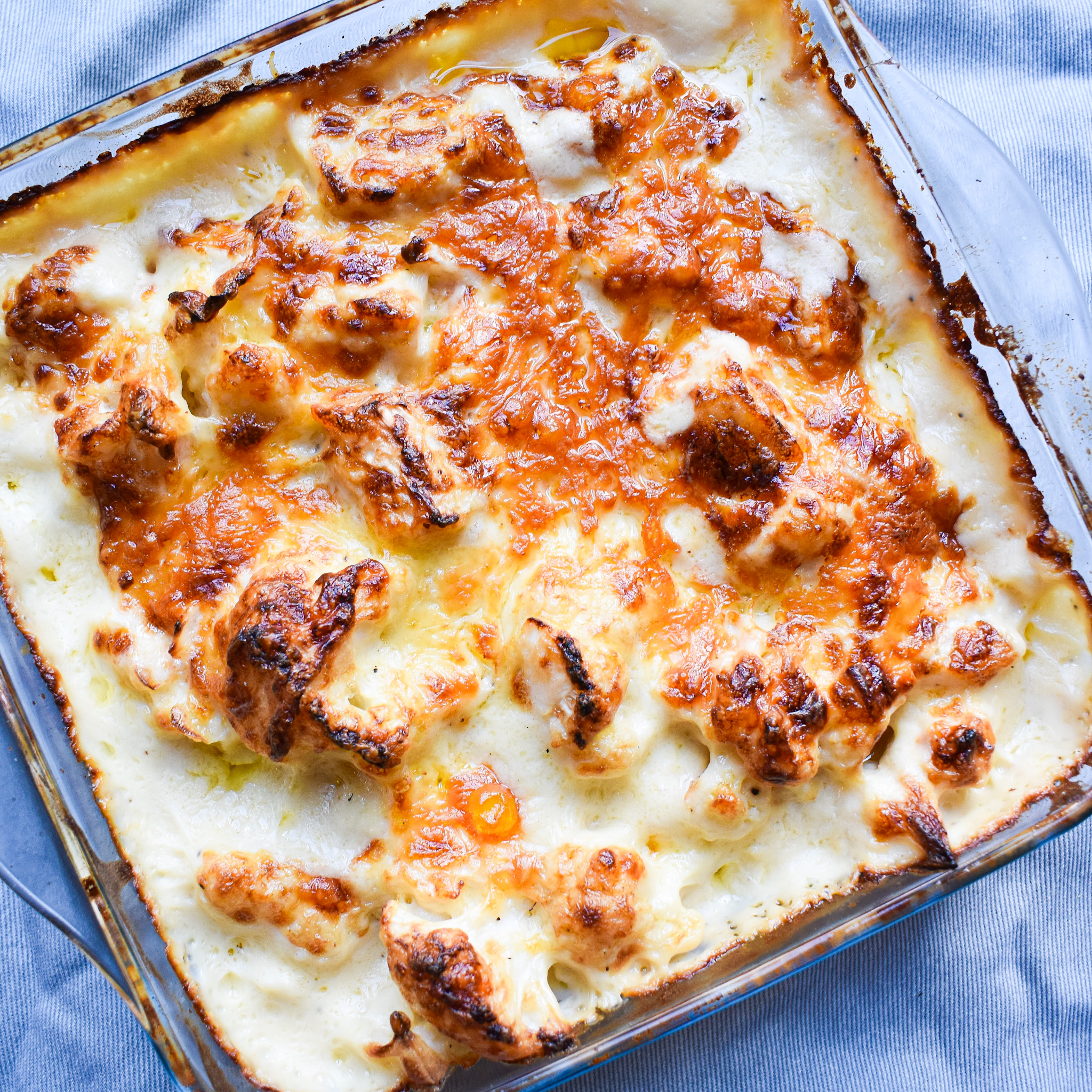 Creamy cauliflower cheese