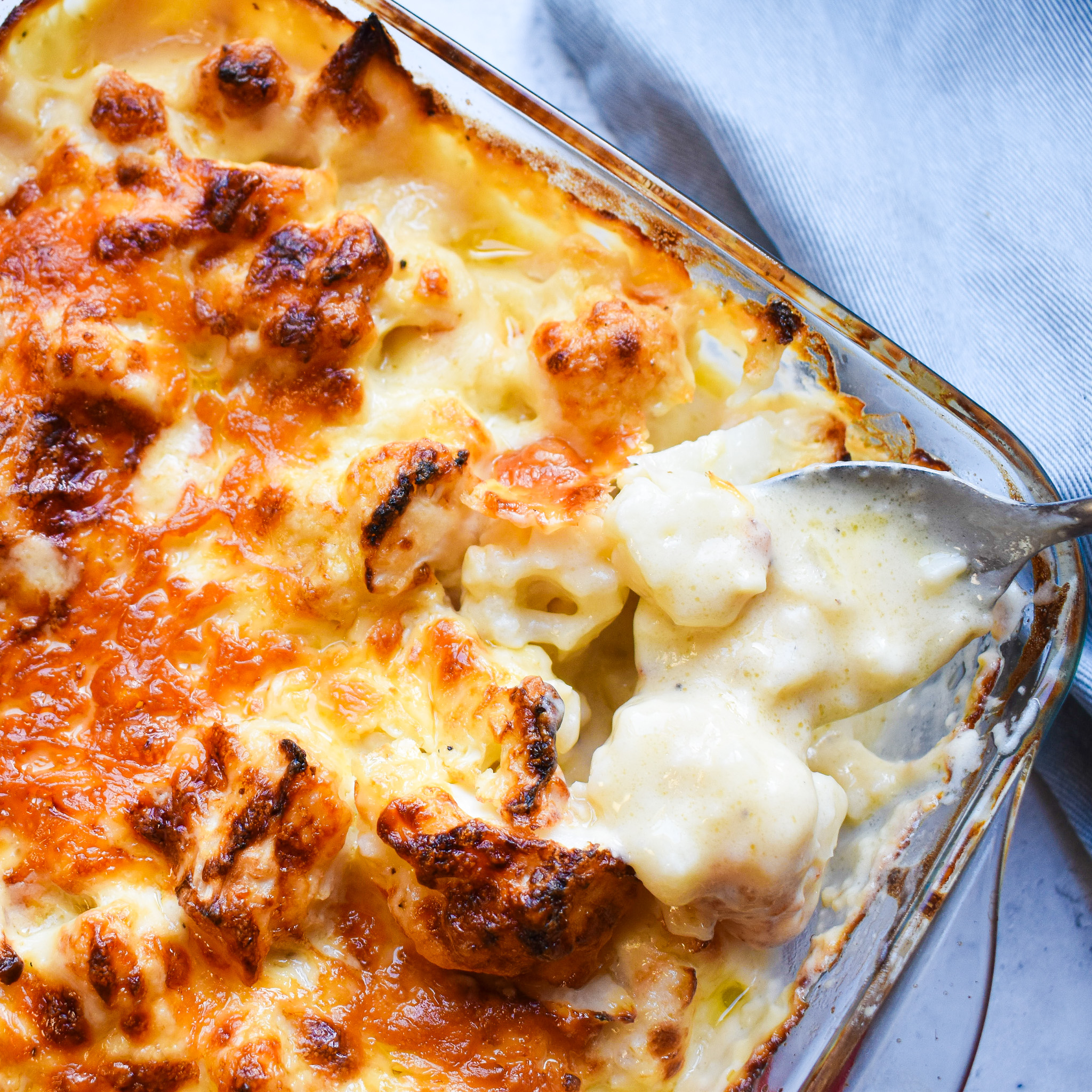 Creamy cauliflower cheese