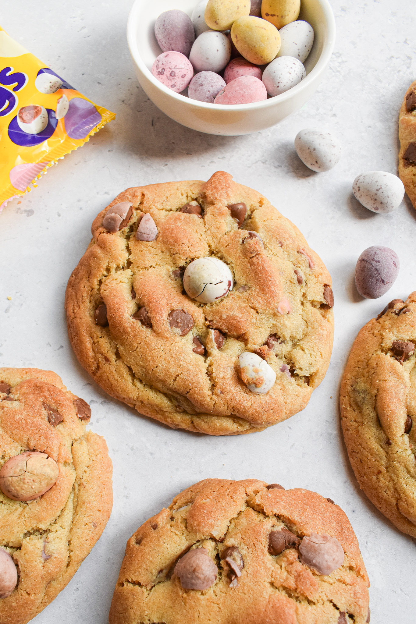 Chunky Mini Egg Cookies