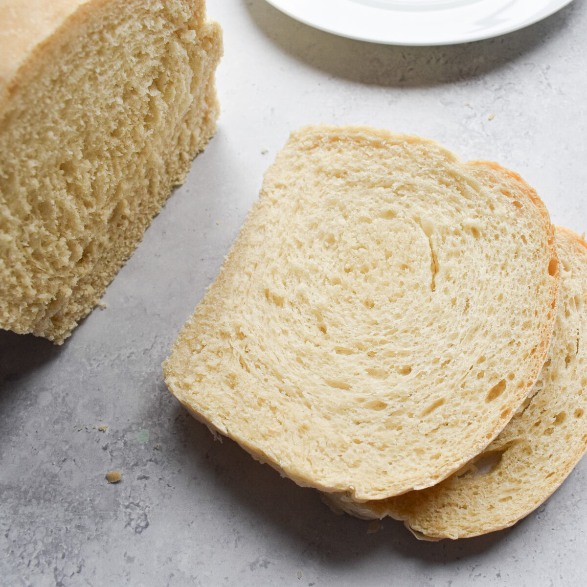 fluffy bread slices