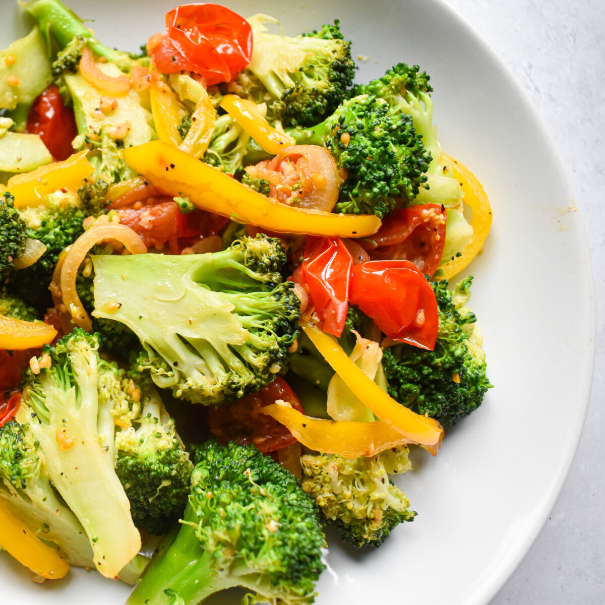 broccoli and tomatoes